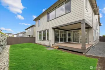 Back yard and back deck