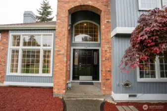 Inviting arched entry