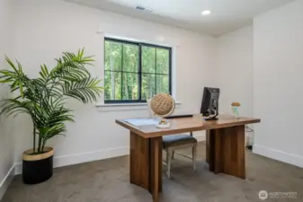 Quiet den or home office is perfect for remote work or study. Also with pretty backyard views.
