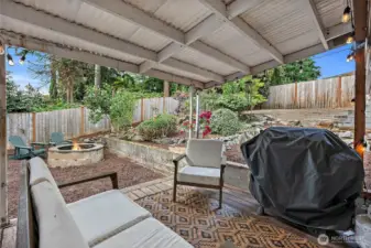 Covered Back Deck for Year Round Enjoyment