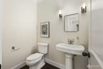 Main level powder room
