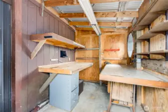 Your tools finally have a home of their own in this handy storage space.