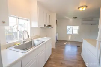 Open to dining area