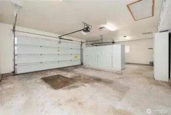 3-car garage includes extra storage.