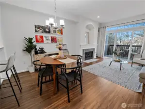The bright and inviting living area designed for both relaxing and entertaining.