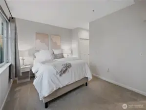 Another view of the primary bedroom.