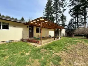 Covered back patio