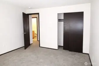 Bedroom number 3 at end of hallway! *Photo is from prior to current tenancy, home is fairly cluttered currently*