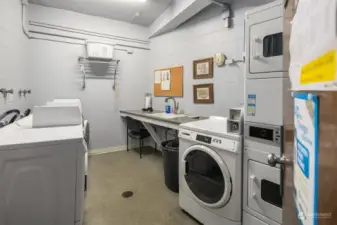 Even though our unit offers in-unit laundry, there is a shared laundry room if needed.