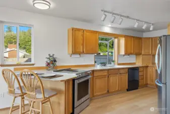 ~Spacious Kitchen w/ SS Appliances~