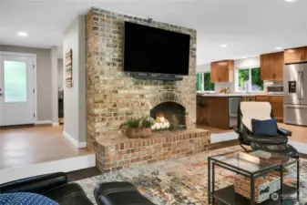 Gas Fireplace in Living Room
