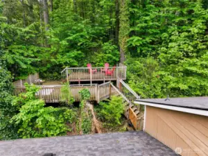 Relax and take in nature on the multi-level deck great for sipping your favorite beverage or entertaining