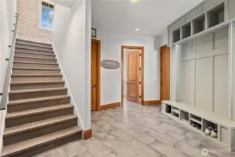 Big mud room area