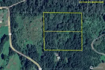 10 acres: two 5 acre lots