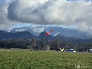 Lot location from valley looking East