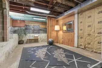 Basement with loads of potential and abundant storage opportunities.  Earthquake retrofitted.
