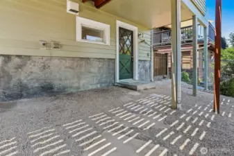 Private entrance to the guest suite.