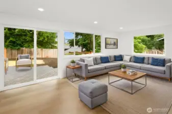Virtually Staged Family Room