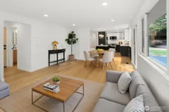 Virtually Staged Family Room