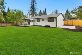 Cement pad for your added shed or outdoor pool? Backyard faces East