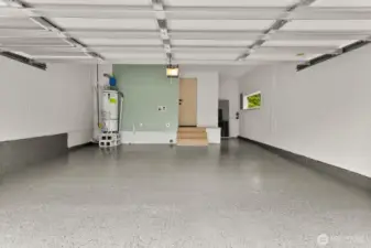 Attached 2 car Garage with laundry & additional storage