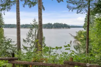 Beach access on Eld Inlet.