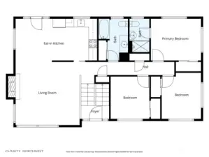 This is the main floor living area.