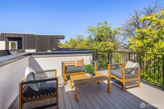 Photos from model home. Enjoy the views from the rooftop deck