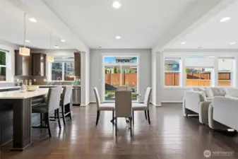 Open casual dining space