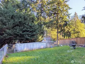 Fenced pool area could also be dog run, etc.