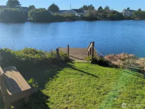 Private dock for easy access to the lakes and canals