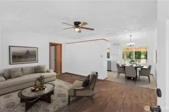 Living Room Virtually Staged