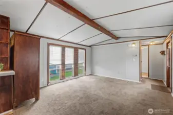 Wood accents add warmth & character.