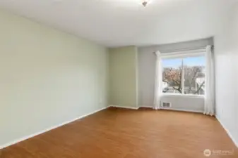 Virtually staged Primary Bedroom