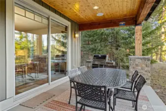 BBQ with natural gas hookup