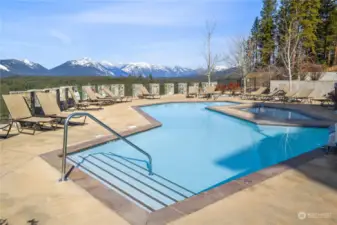 Pool deck with a view!