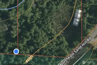 Approximate location of SW corner