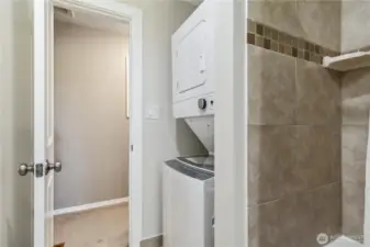 Updated Full Bathroom New Stackable w/d