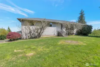 South facing with level yard
