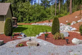 Beautiful side yard.