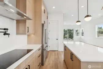 Kitchen with Induction cooktop and Pot Filler