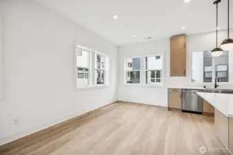 Dining Room with many windows!