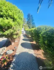 Walkway from the Driveway up to the Front Porch & Door.