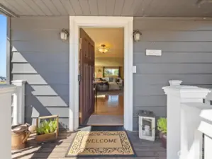 Greet Guests in the wonderful covered Front Porch.
