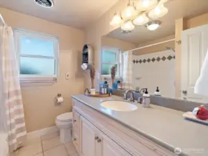 Beautiful and fully updated Bathroom with heated floors.