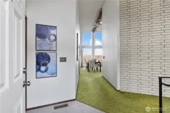 Welcome in!  Straight to the living room...