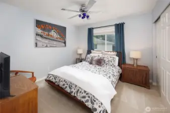 One of four bedrooms upstairs.