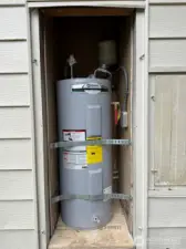 Strapped water heater