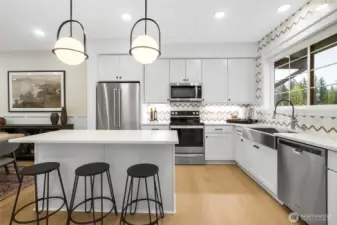 Kitchen- Colors and features may vary