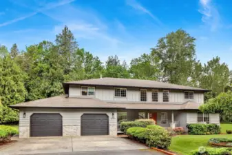 large 2 car garage